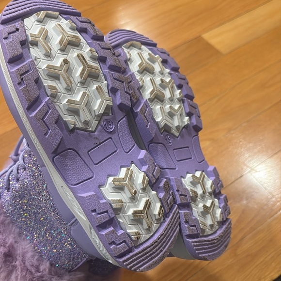 Cozy Purple Kids Boots - Picture 3 of 3